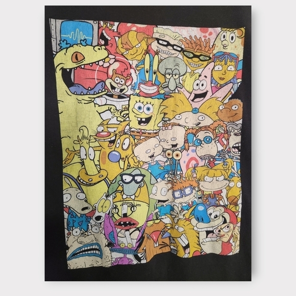Nickelodeon 90s Cartoon Favorites Graphic T-Shirt M - Picture 3 of 5